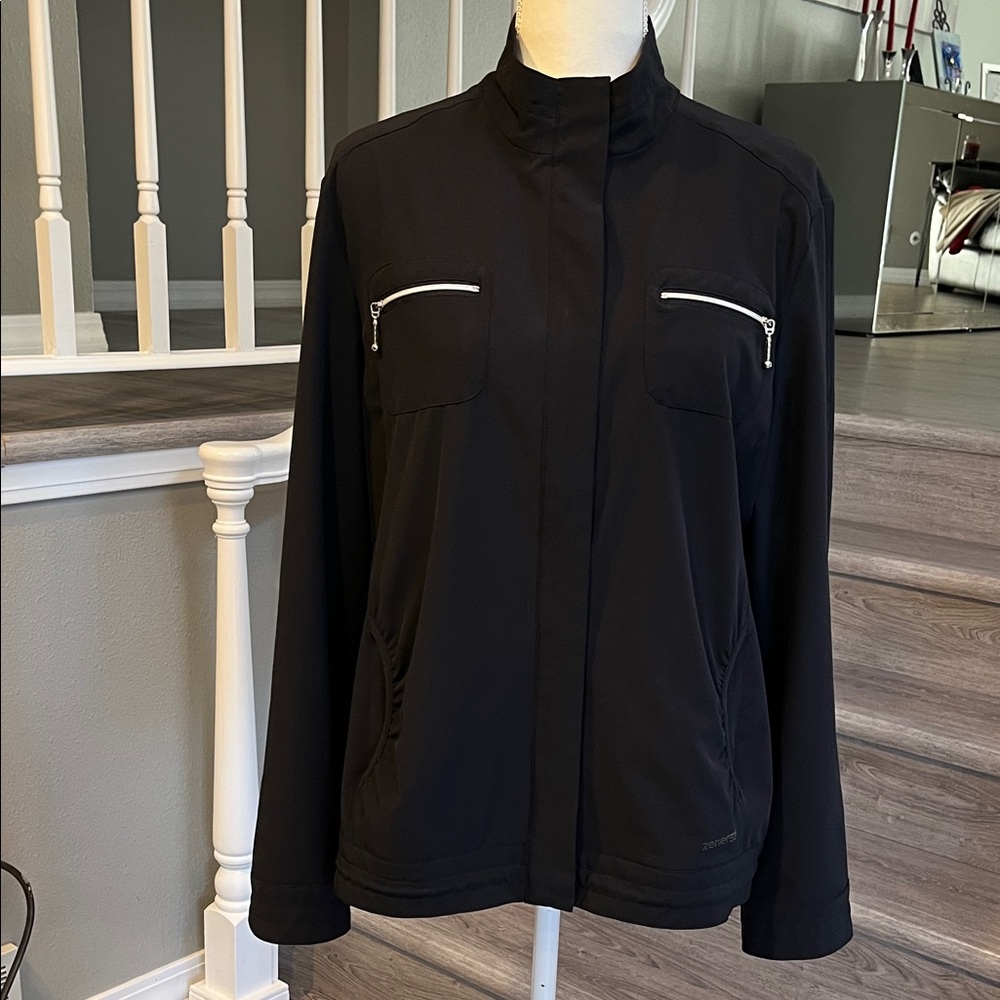 Zenergy Black Athleisure Jacket